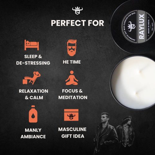 "Rugged" Russian Leather Scented Candles For Men