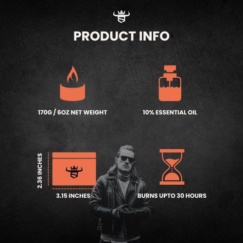 "Rugged" Russian Leather Scented Candles For Men